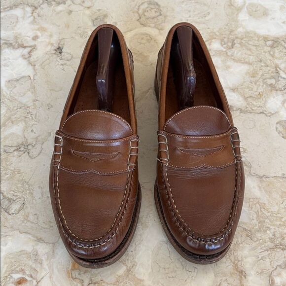 Allen Edmonds McKinley Leather Penny Loafers Deck Shoes - Picture 3 of 13